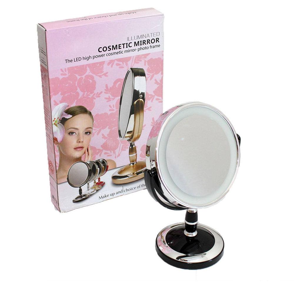 illuminated cosmetic mirrorRed