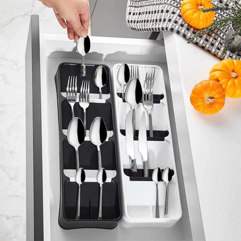 Kitchen Organizer Holder Drawer PlasticBlack & White