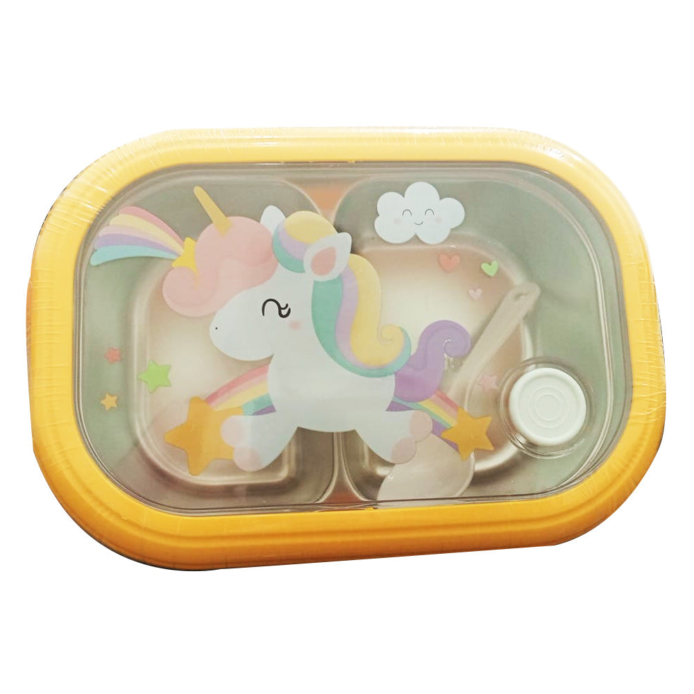 Lunch Box For KidsYellow And Petrol