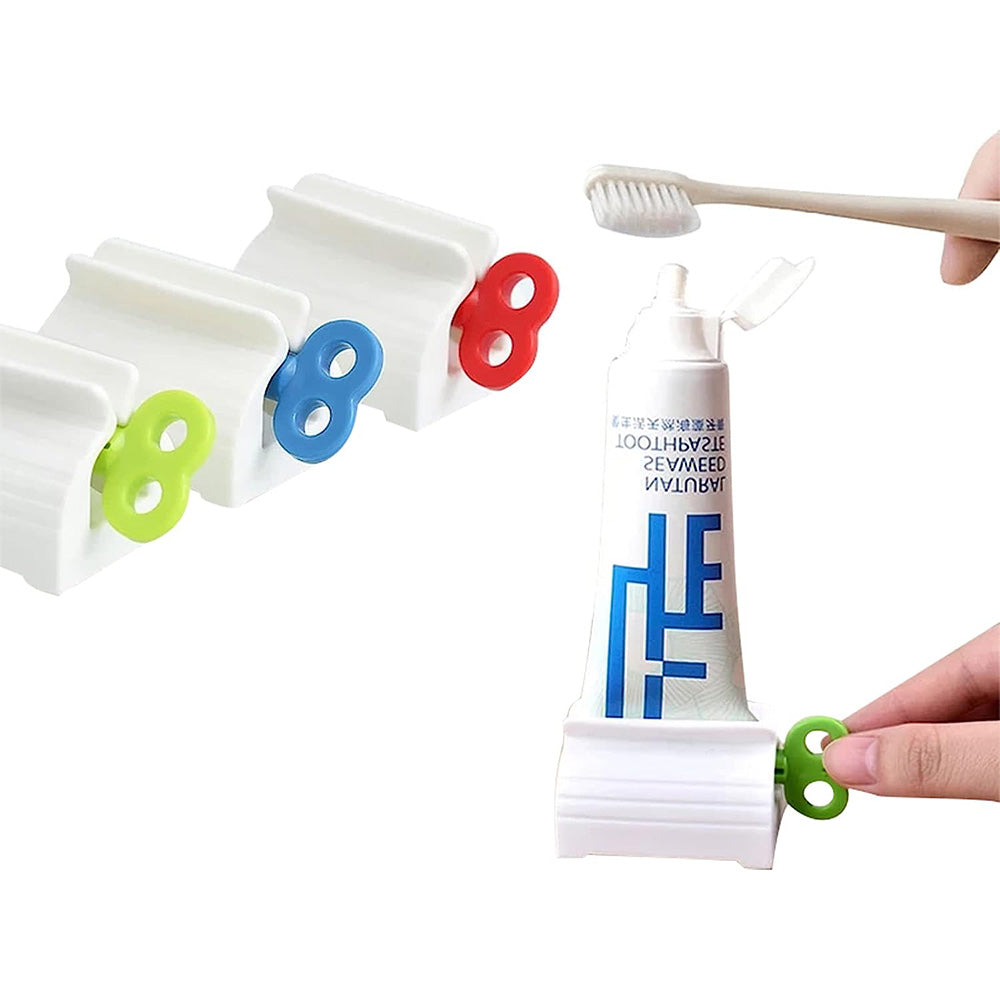 Manual Toothpaste Dispenser Rolling Tube Toothpaste SqueezerBlue