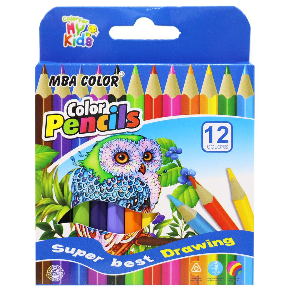 MBA Color Mini colour Pencils (12 Pcs) / 9015-12Blue