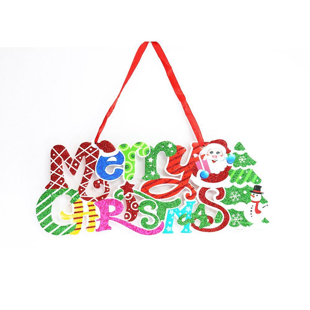Merry Christmas Foam Door Hanger 32 cm /  Q-954