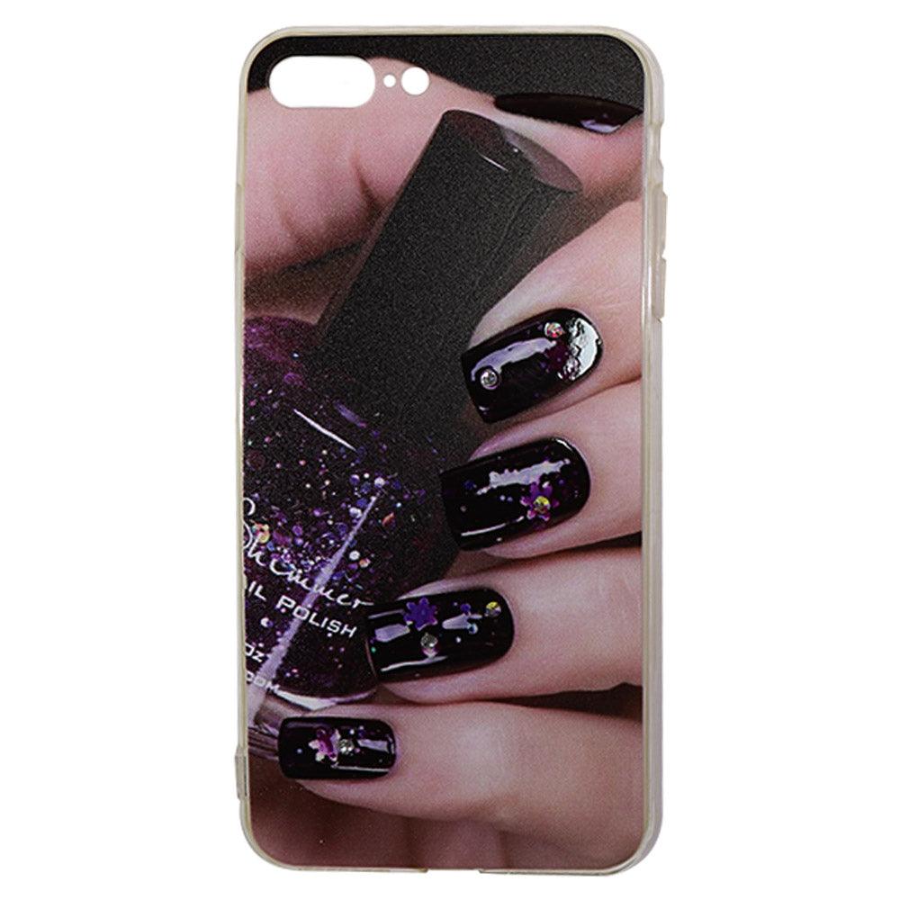 Phone Cover For Iphone 8 Plus (Nails) / AE-20Purple Nails