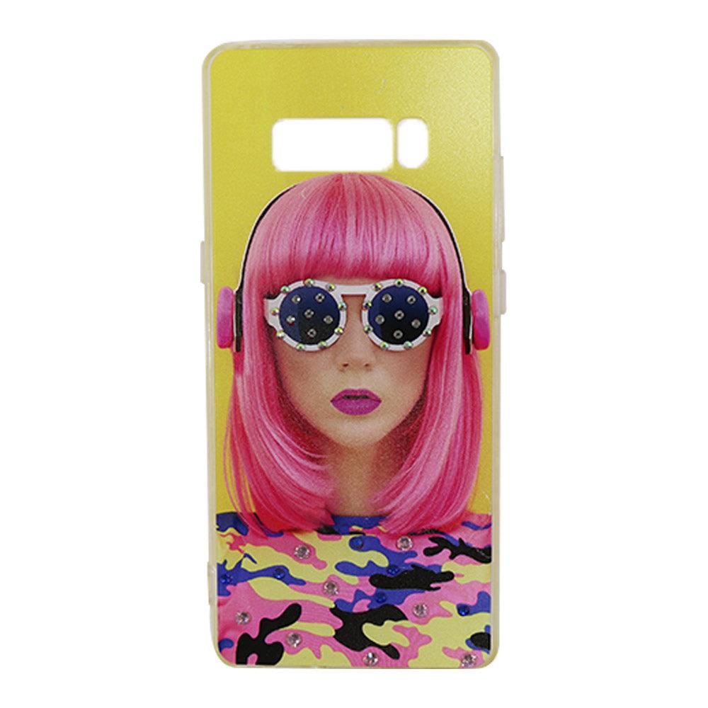 Phone Cover For Samsung Note 8  (Girls) / AE-18Pink Hair