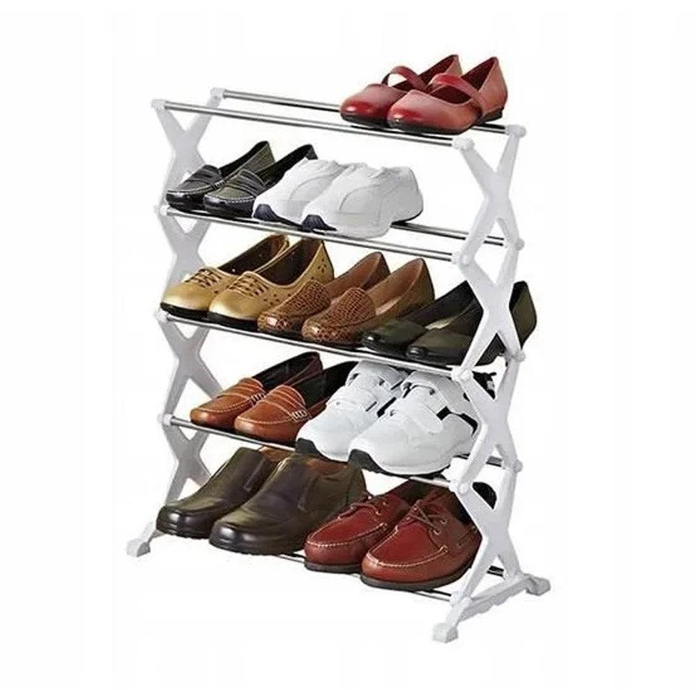 Portable 5 Tier Shoe Rack Shelf - Holds upto 15 Pairs