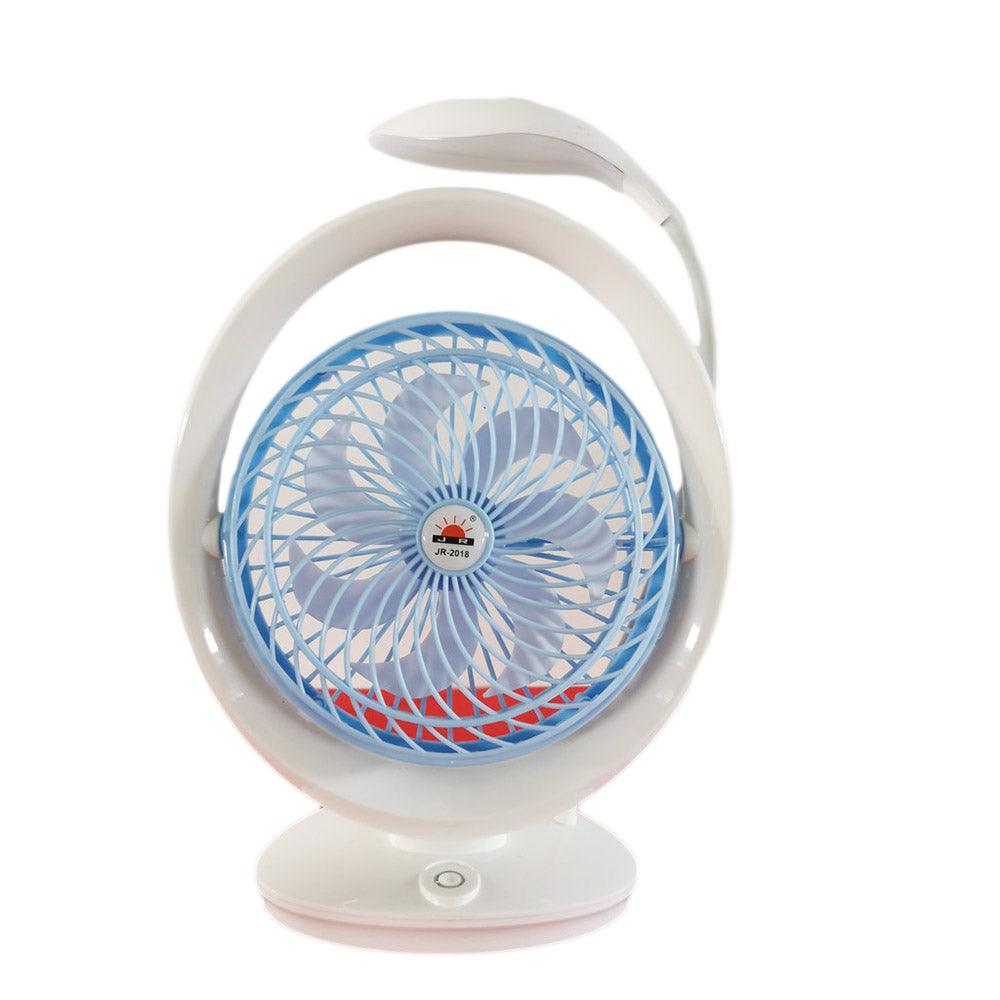 Portable Rechargeable fan with reading lamp 2 in 1 /  JR-2018