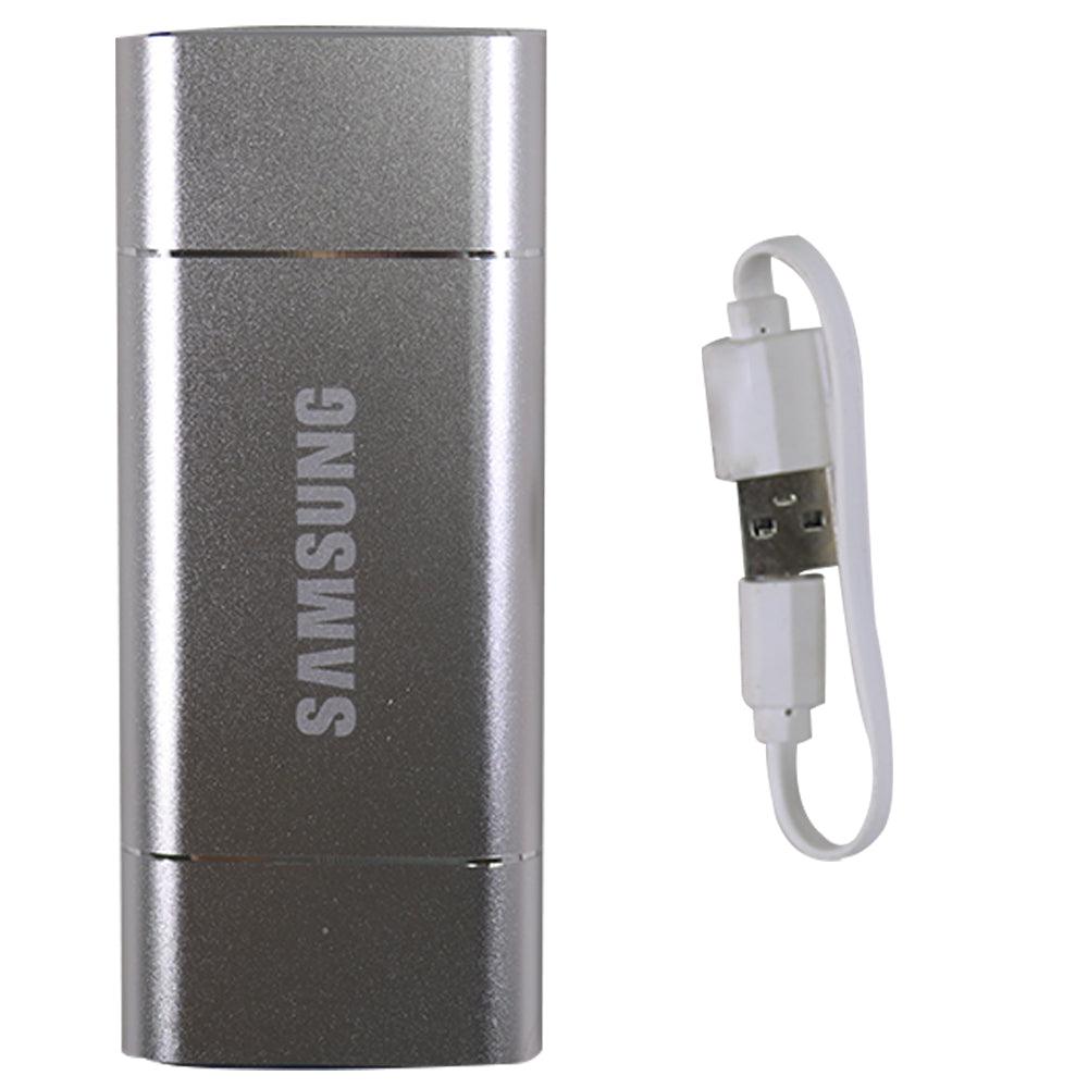 Power Bank 6000 mAh 2 PortsSilver