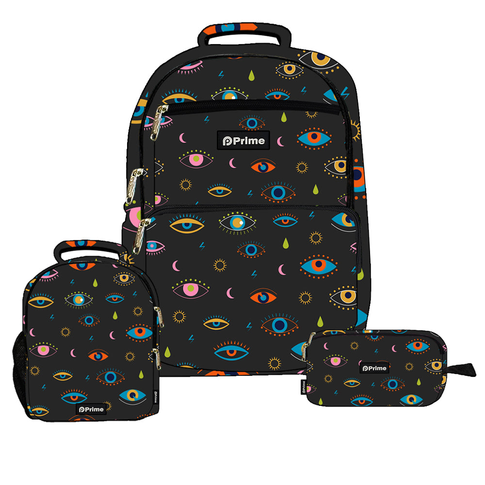 Prime 3 in 1 set (17 Inch BackPack   Pencil Case   Lunch Bag) / PB-051