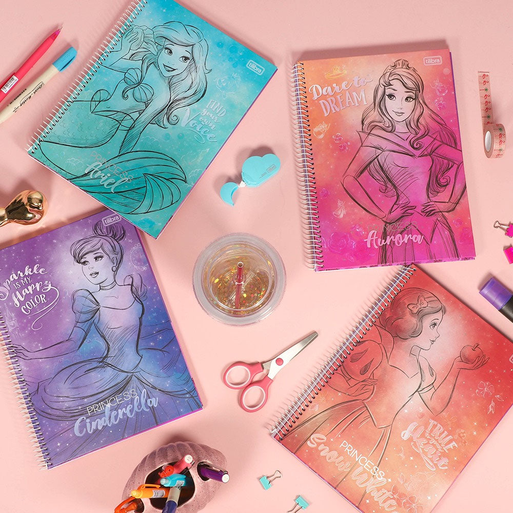 Princess Spiral NotebookPurple
