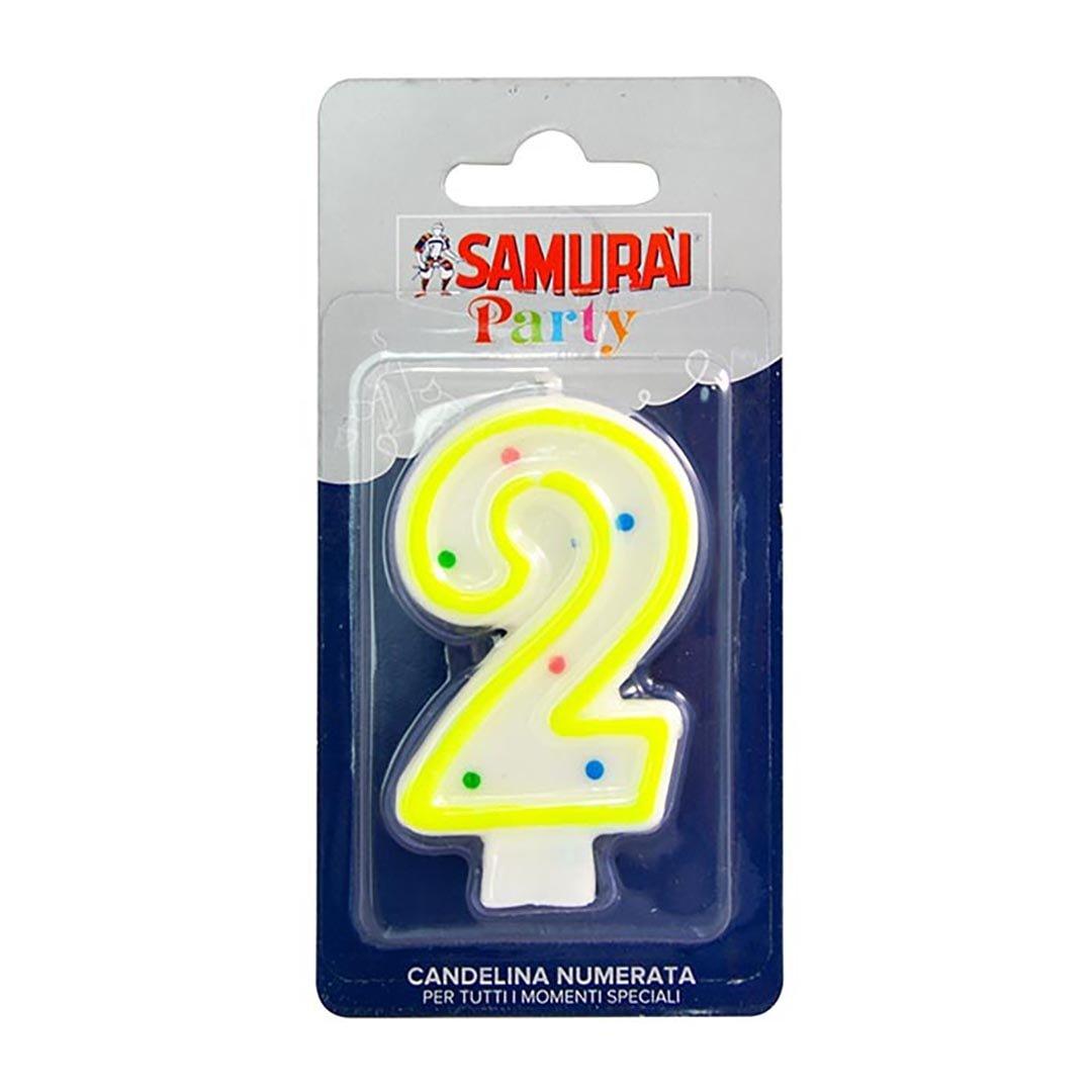 Samurai Birthday Candle Number 2