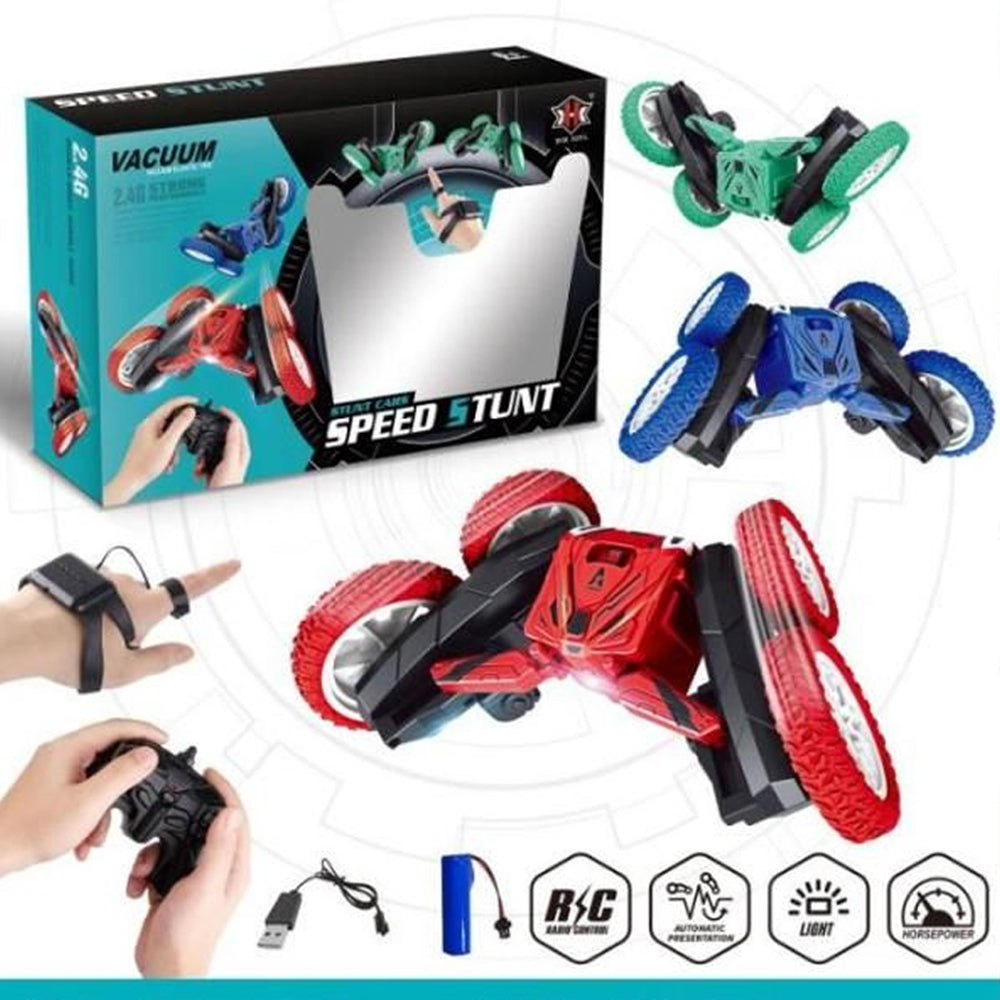 Speed 5 Stunt Vacuum - Gesture and Remote Control Racing CarRed