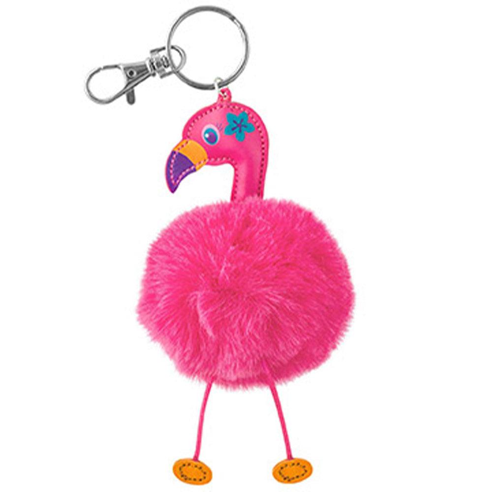 Stephen Joseph Pom Pom Critter Key Chains Flamingo / 18582