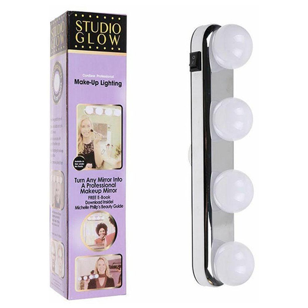 Studio Glow Make Up Light With Bright 4 LED Bulbs