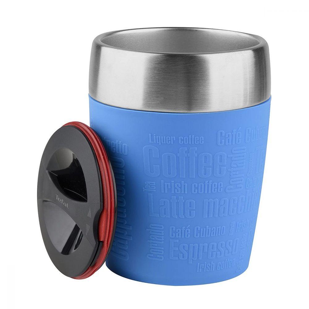 Tefal Stainless Steel Travel Cup 200 mL Blue / K3083314