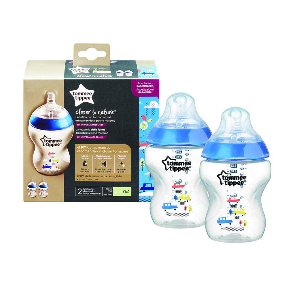 Tommee Tippee  Feeding Bottle Blue 260ml  2 Pack / 225214