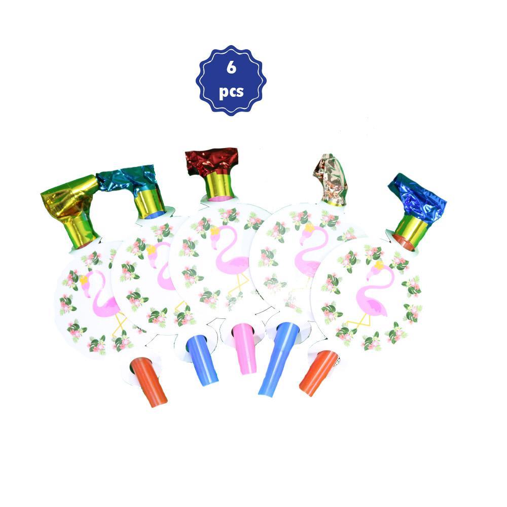 Tropical Flamingo- Blowouts  (6 pcs)