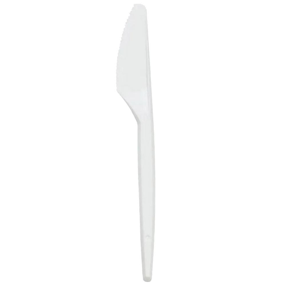 White Plastic Knives ( 100 Pcs) / 181129