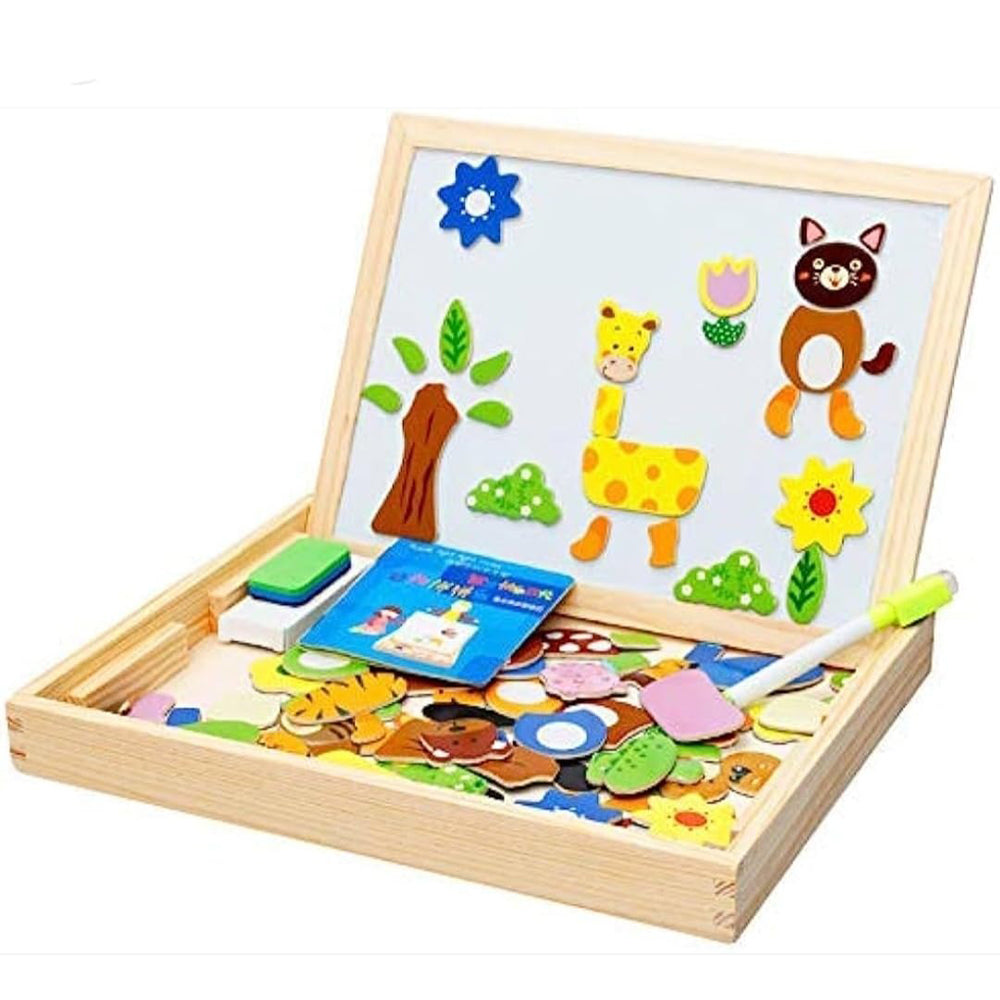 Wooden Intelligence Spell Music Series Magnetic Board PuzzleAnimal