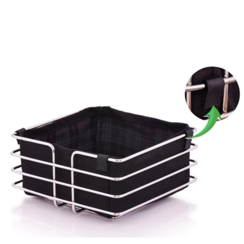 Yakut Stainless Square Metal Basket  / 4065