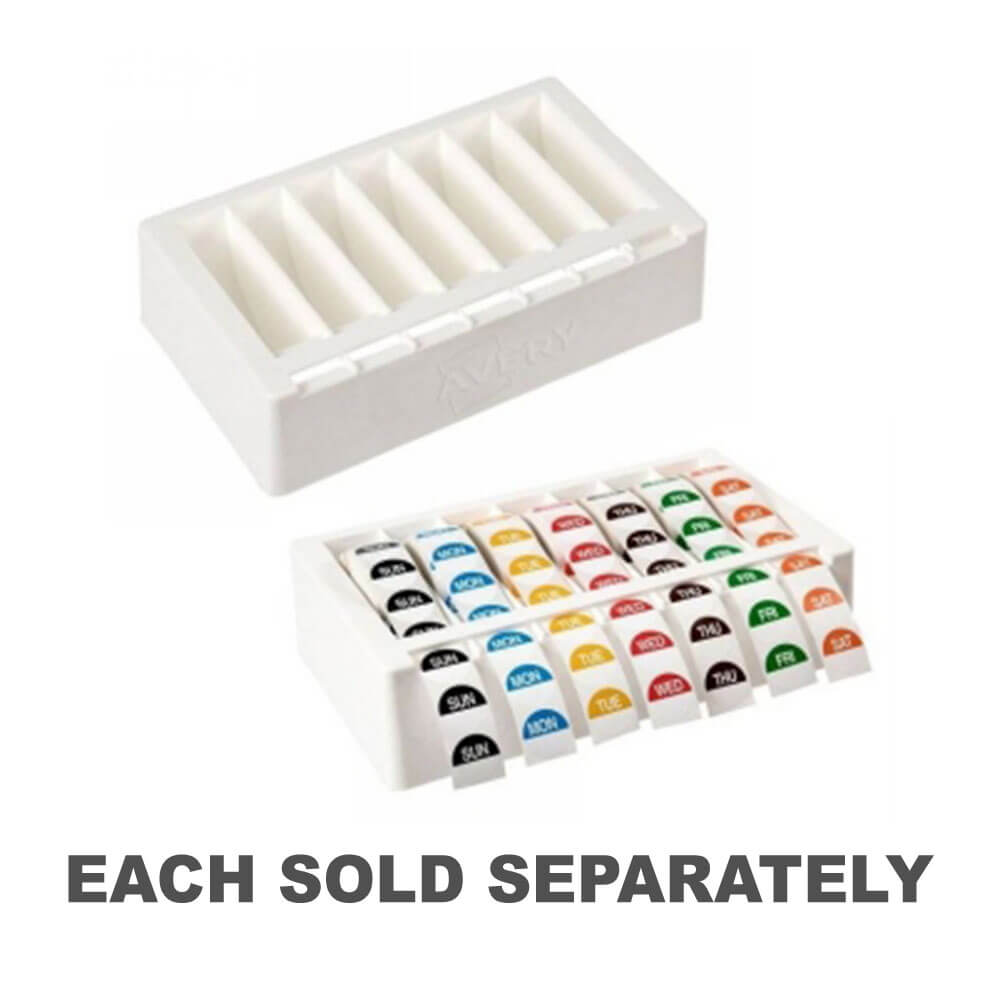 Avery Day Labels Dispenser 24mm (White)No Labels