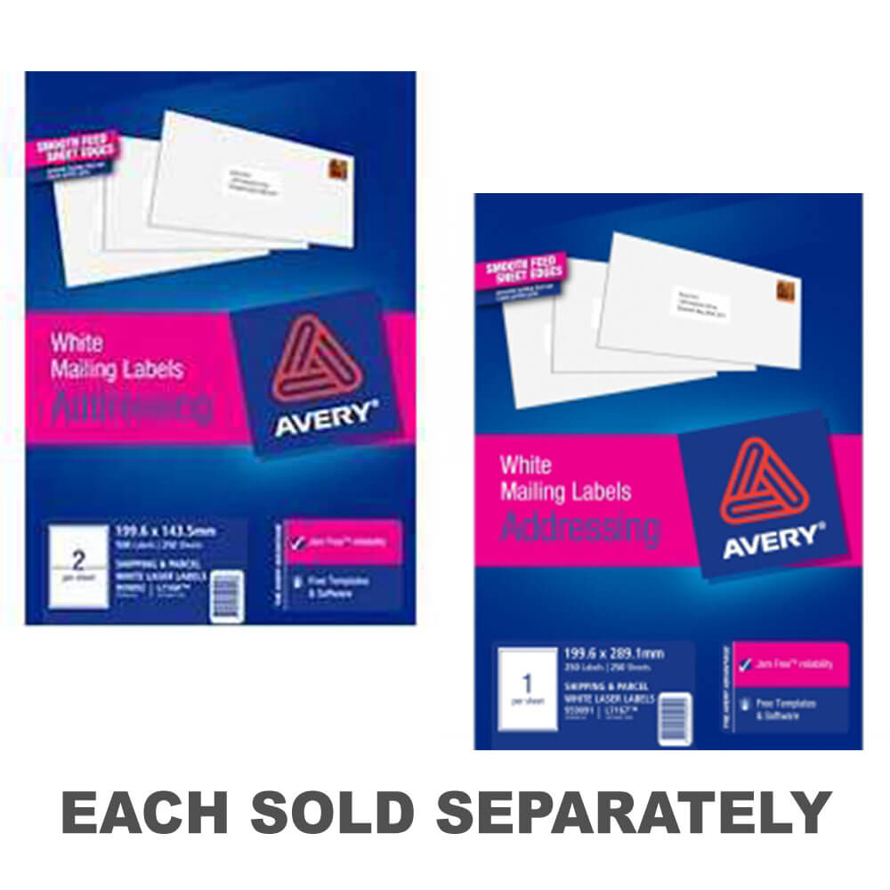 Avery Shipping Laser Label 250pk1/sheet