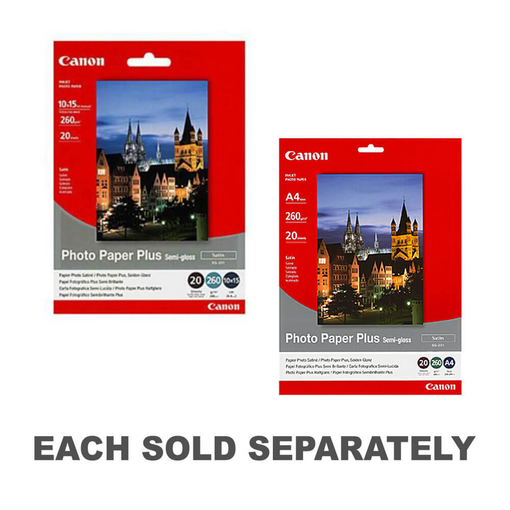 Canon Semi Gloss Photo Paper 260gsm 20pk4X6"