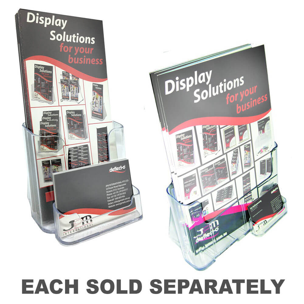 Deflecto Brochure with Business Card HolderDL