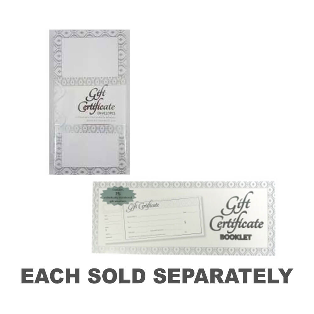 Ozcorp Gift Certificate Ivory/Silver (25pcs)Booklet
