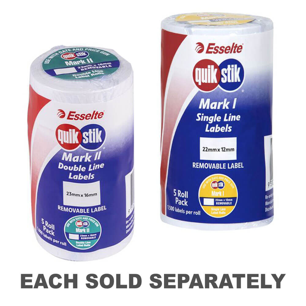 Quik Stik Mark Removable Label Plain (5pk)Mark 1