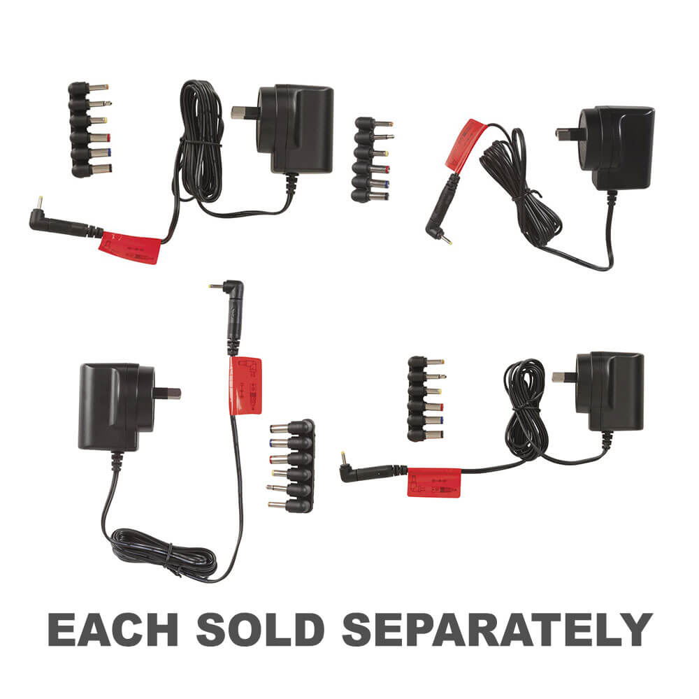 Ultra-Slim Switchmode Power Adaptor (7 Plugs)12VDC 400mA
