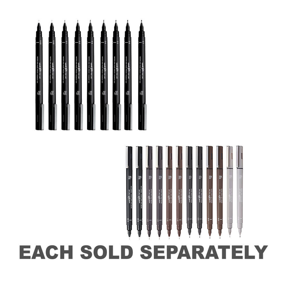 Uni-ball Pin Fineliner Pen (12pcs)Assorted Color