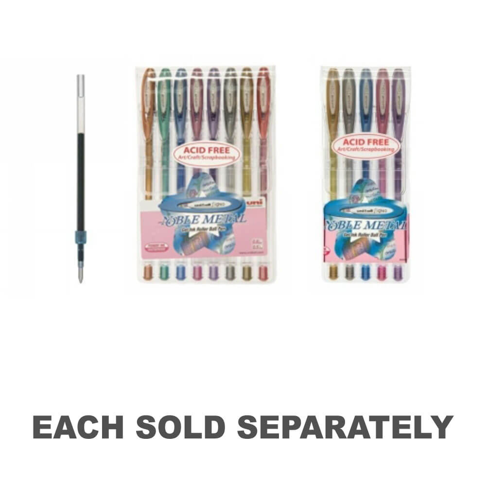 Uni-Ball Signo Noble Metalic Fine Pen Assorted12pk