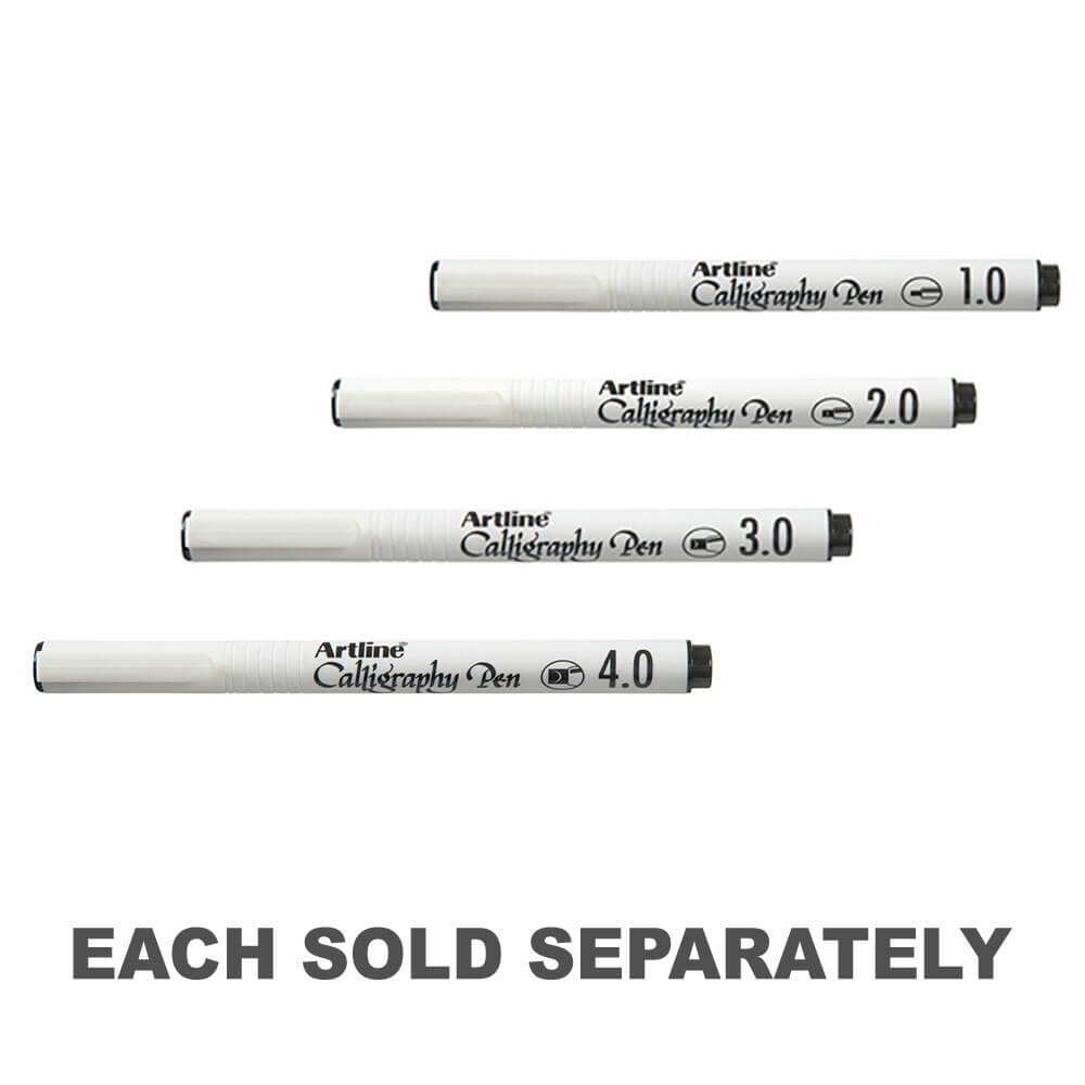 Artline Calligraphy Pen 12pcs (Black)1.0mm