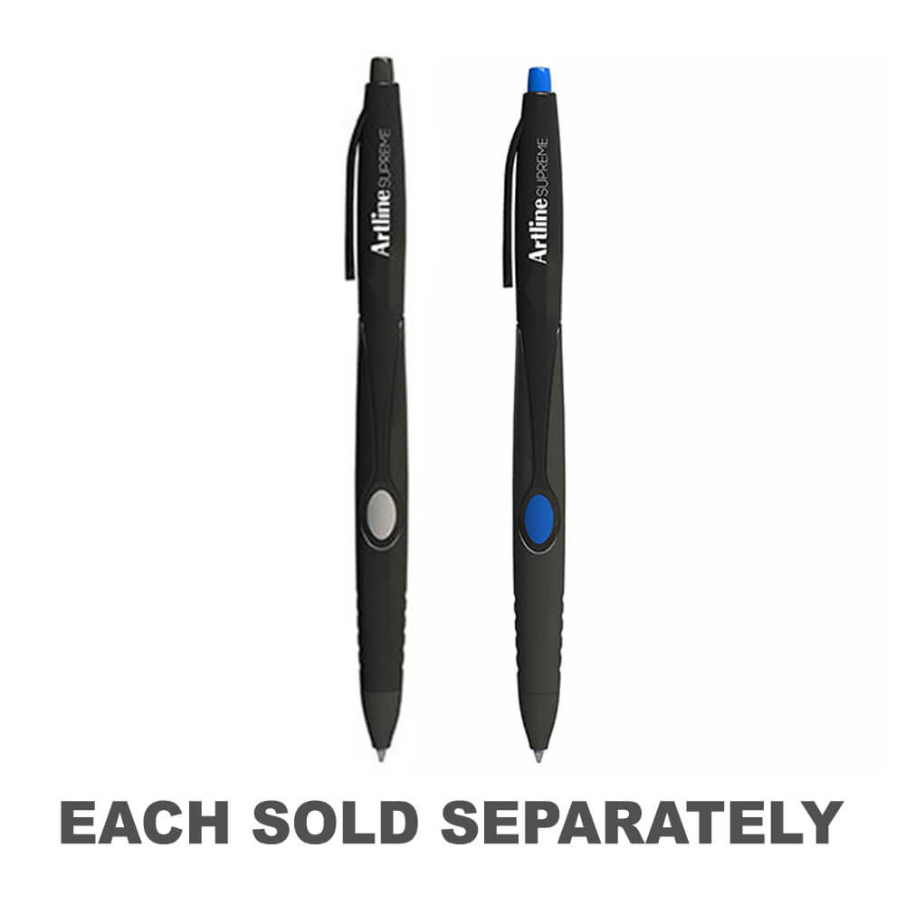 Artline Supreme Retractable Pen 1.0mm (Box of 12)Black