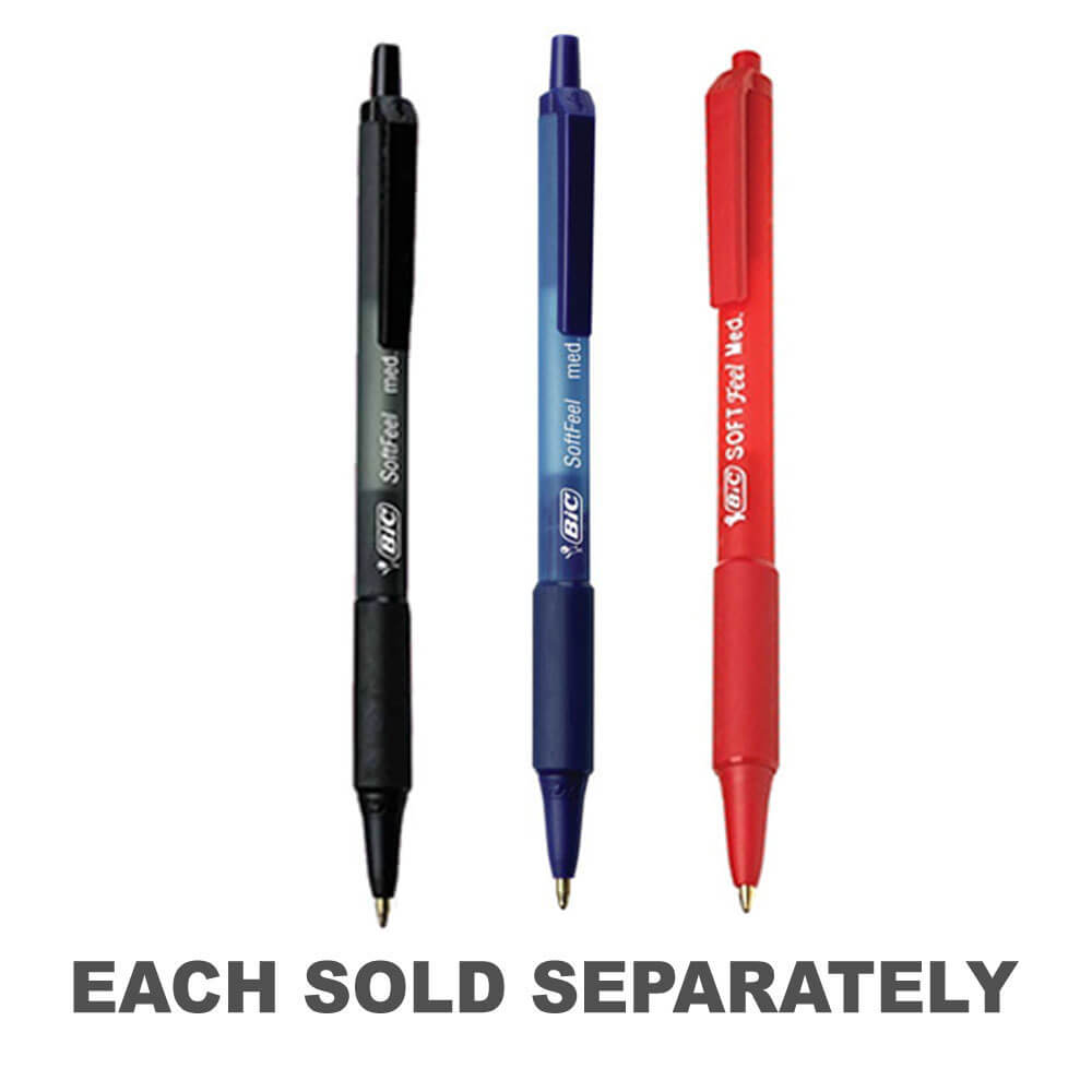 Bic Soft Feel Retractable Pen (Box of 12)Black