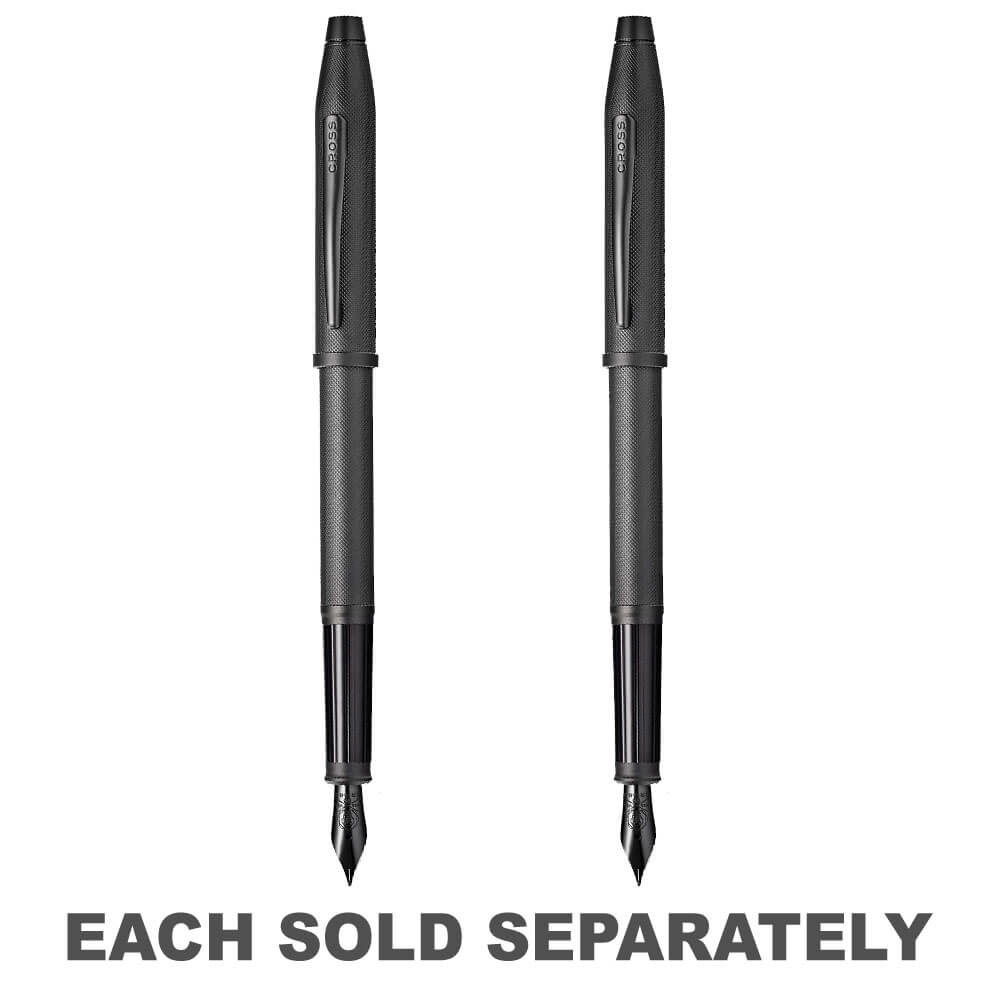 Century II Fountain Pen w/ Black MicroKnurl PVDFine