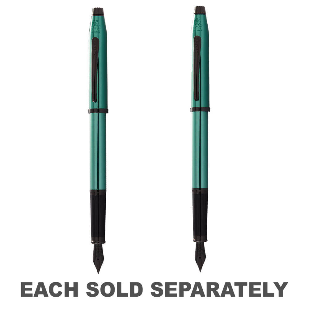 Century II Translucent Green w/ Black Fountain PenFine