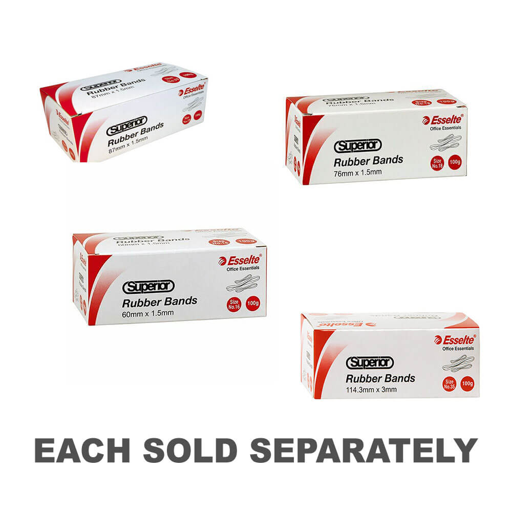 Esselte Superior Rubber Bands in Box 100gSize 32