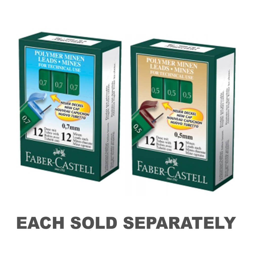 Faber-Castell HB Leads (Box of 12)0.5mm