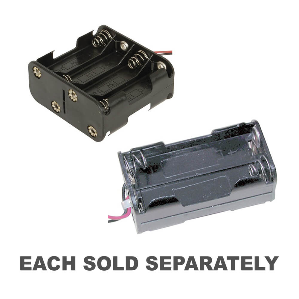 Polypropylene Square Battery Holder4xAA