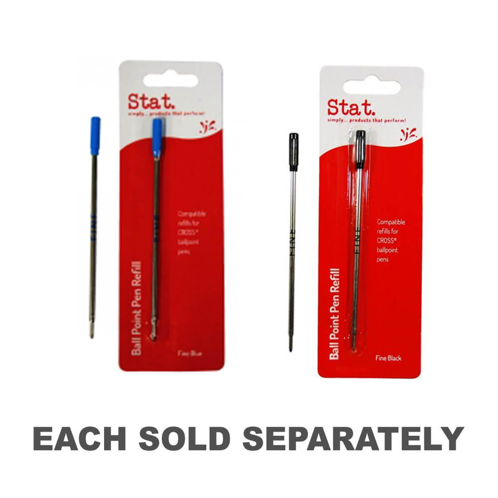 Stat Cross Ballpoint Pen Refill Fine (Pack of 10)Black