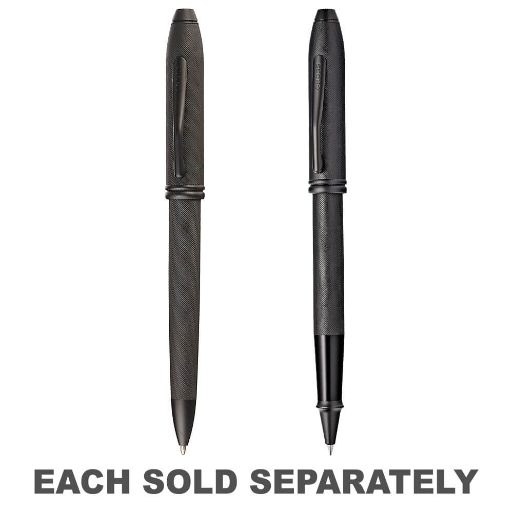 Townsend Black MicroKnurl and Matte Black PenBallpoint