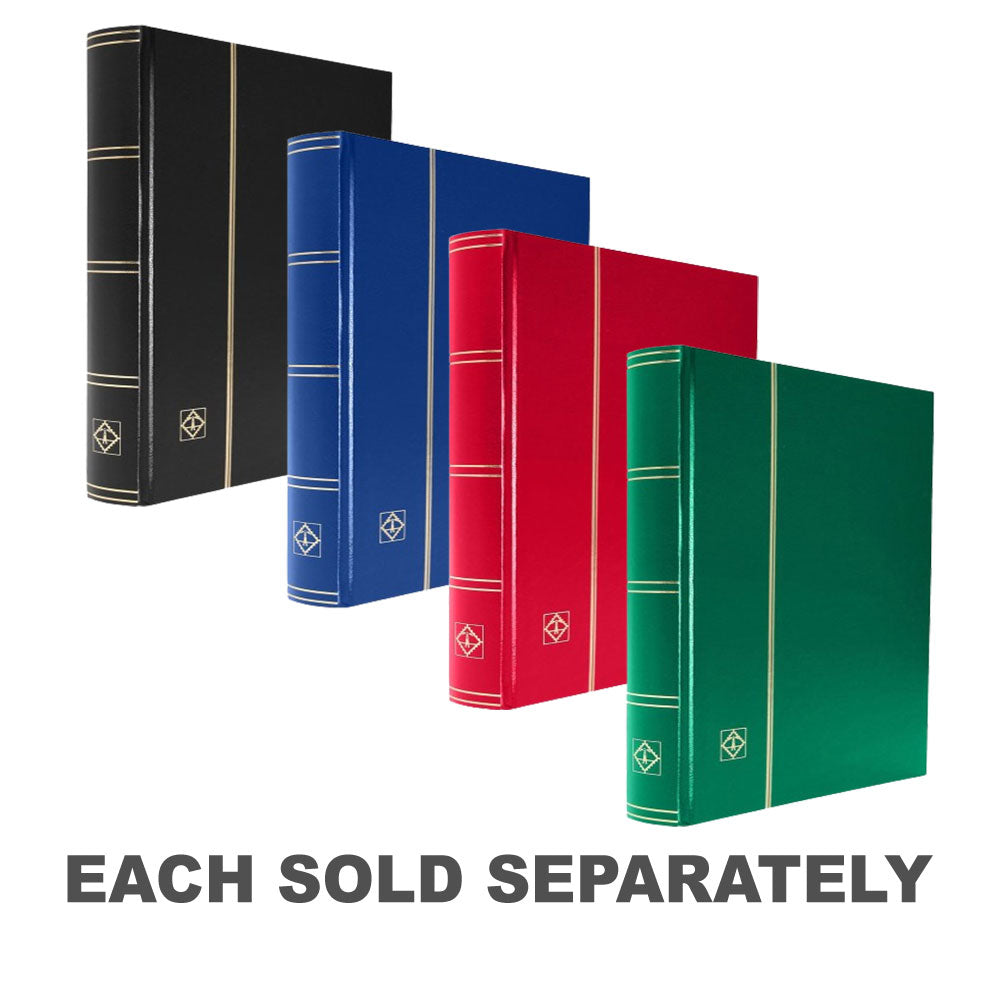 Basic Non-Padded A4 Stockbook with 64 White PagesBlack