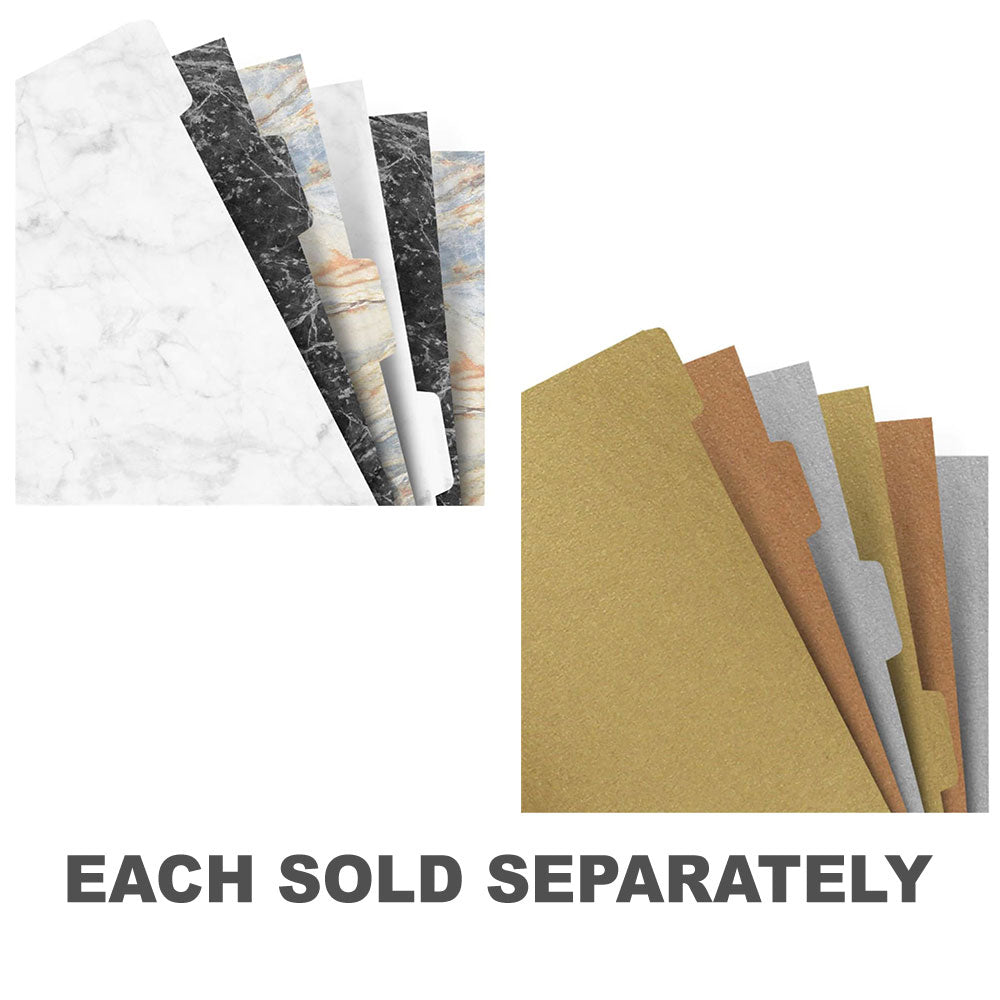 Filofax A5 Blank Index 6pkMarble
