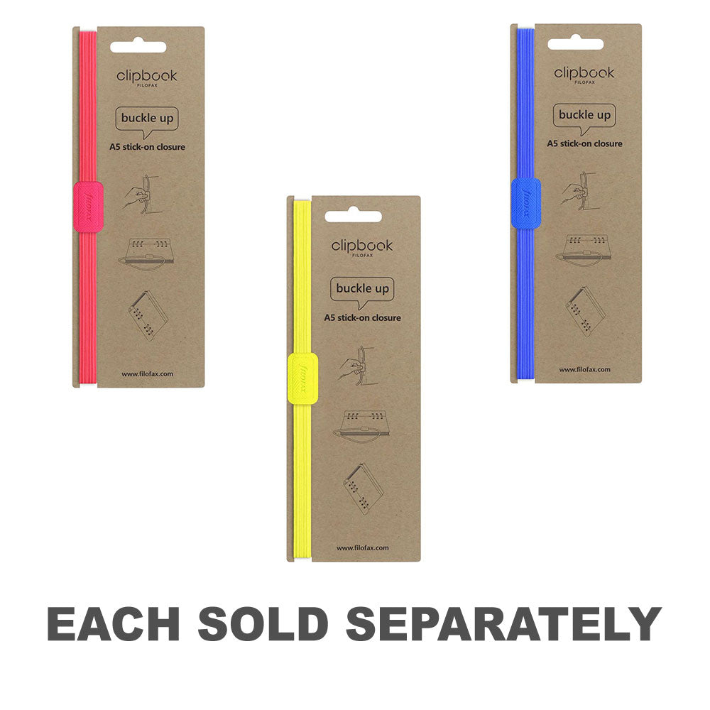 Filofax Saffiano A5 Elastic ClipbookFluoro Pink