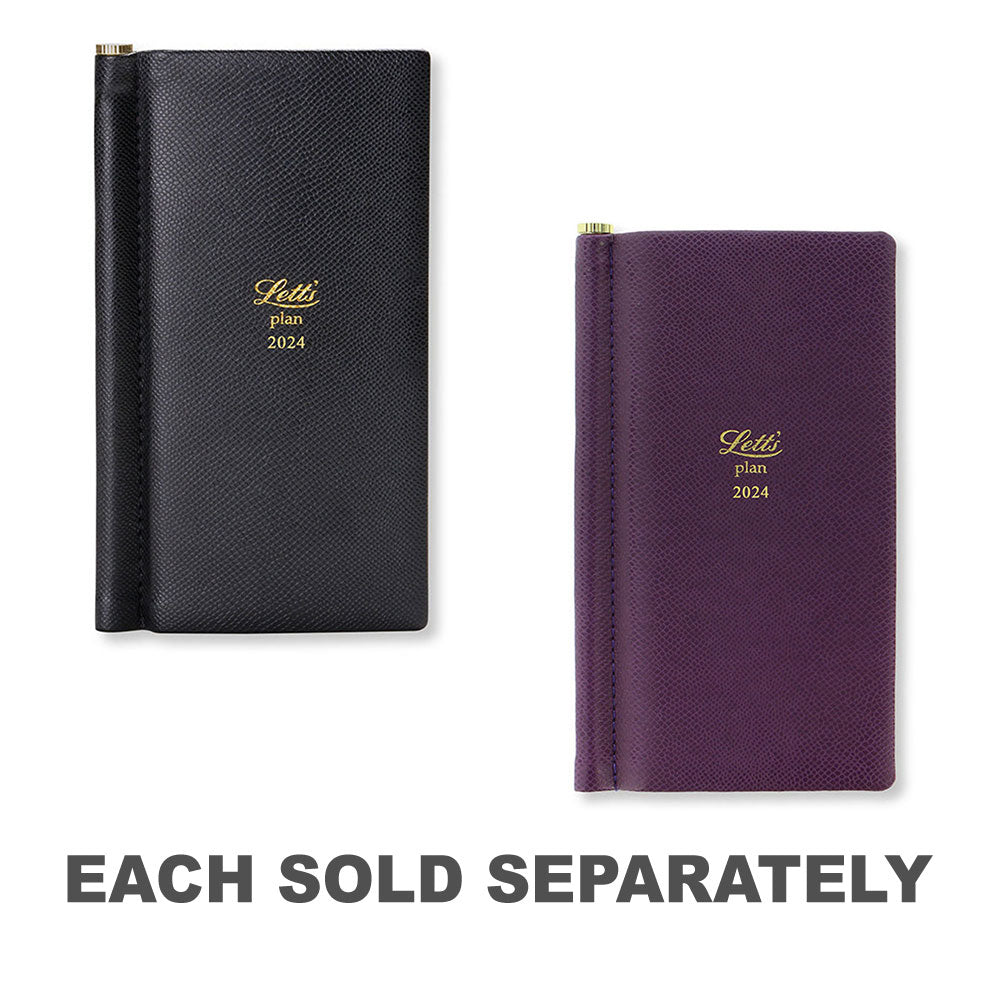 Letts 2024 Legacy Heritage Slim Pocket WTV DiaryBlack