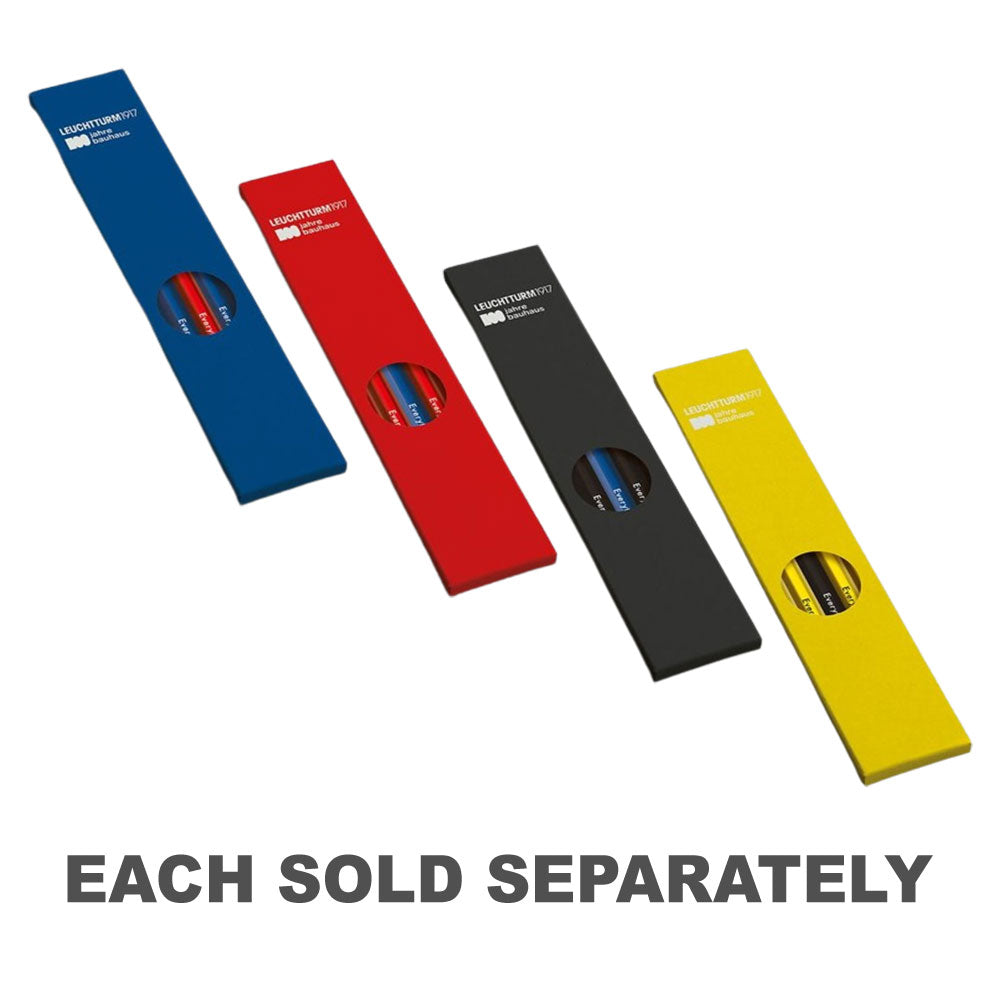Leuchtturm Bauhaus HB Color Pencil 5pk4Black 1Blue