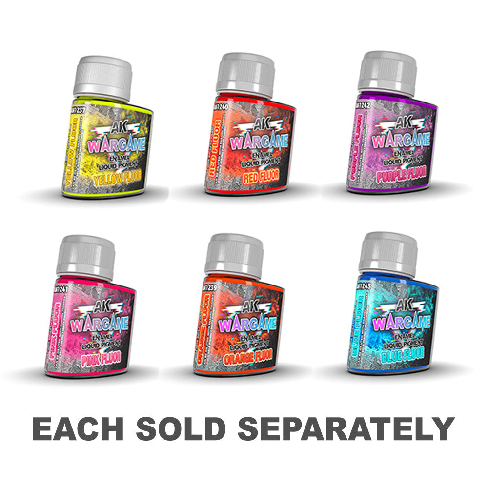 AK Interactive Fluor Enamel Liquid Pigments 35mLBlue