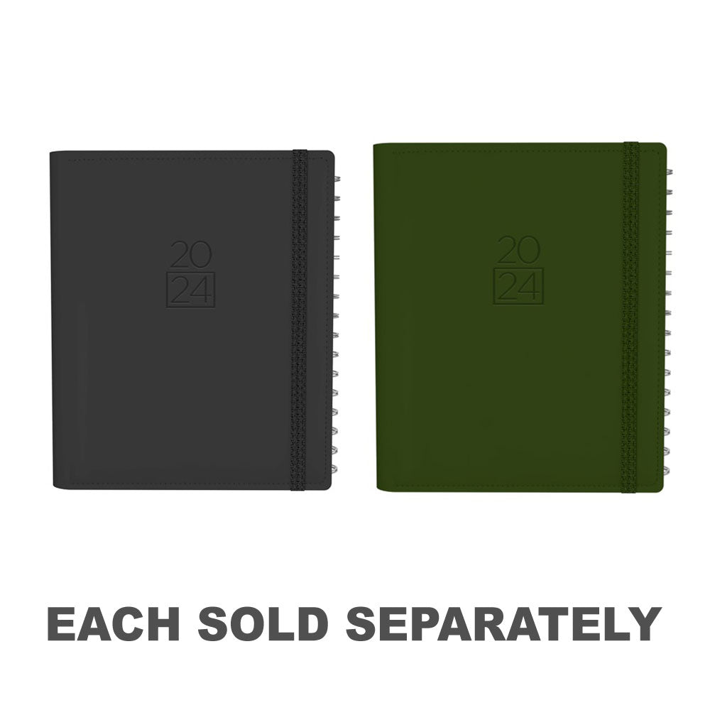 Collins Debden Plan Note Plus A5 WTV 2024 DiaryCharcoal