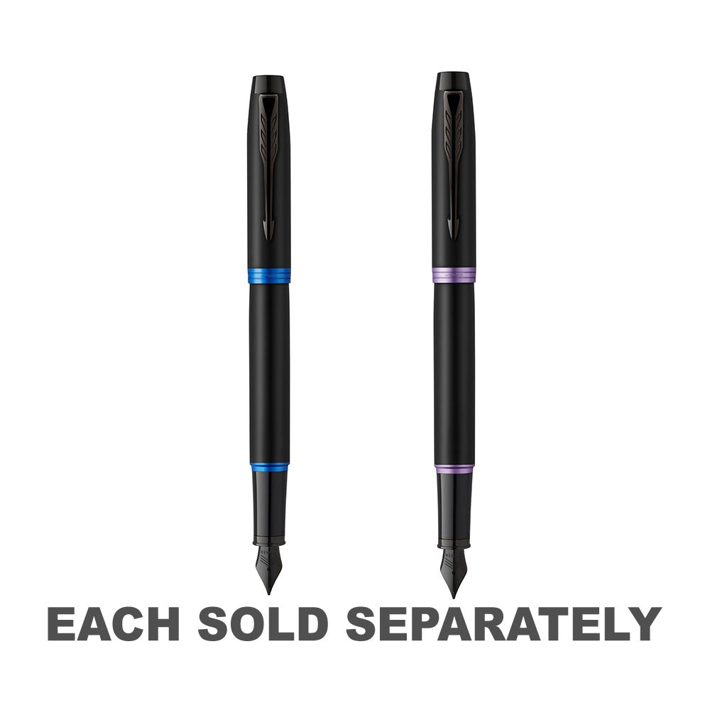 Parker IM Vibrant Rings Fountain Pen (Black)Amethyst Purp